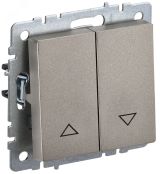 BRITE Выключатель жалюзи 10А ВС10-1-5-БрШ шампань BR-V15-0-10-K37 IEK