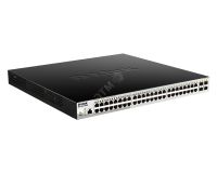 Коммутатор управляемый PoE L2 48 портов 10/100/1000 Мб/с, 4хSFP 193 Вт 107321 D-Link