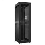 Шкаф серверный 52U 800х1200 передняя дверь: стекло IP41. задняя дверь: одностворчатая глухой металл IP51. боковые панели: без. цвет: черный RAL9005  EX 8252.9120 SYSMATRIX