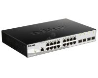 Коммутатор управляемый L2 16 портов 10/100/1000 Мб/с, 4хSFP 107320 D-Link