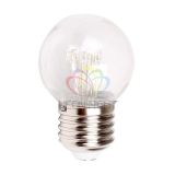 Лампа Шар e27 6 LED 45 мм - синяя, прозрачная колба, эффект лампы накаливания 405-123 Neon-Night