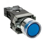 Кнопка BA61 с подстветкой 230В синяя NO IP65 PROxima xb2-bw61-230-65 EKF