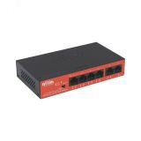Коммутатор неуправляемый PoE 6 портов, 4хPoE 10/100 Мб/с, 2хRJ45, 40 Вт WI-PS205H v2 Wi-Tek