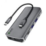 Док-станция 10 в 1, Type C на HDMI, VGA, RJ45, USB 3.0, Card Reader, PD, аудио 1000662927 Greenconnect
