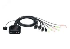 Переключатель KVM 2 порта, HDMI, USB, 4096 x 2160 1000615575 Aten
