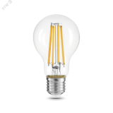Лампа светодиодная филаментная LED 15 Вт 1450 лм 4100К AC185-265В E27 А60 (груша) нейтральный Black Filament 102902215 GAUSS