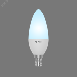 Лампа светодиодная LED 5.5 Вт 410 Лм 4100К белая E14 Свеча Basic Gauss 1033126 GAUSS