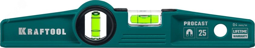 Магнитный литой уровень 250 мм PROCAST-M 34717-025 KRAFTOOL
