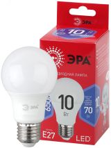 Лампа светодиодная LED A60-10W-865-E27 R (диод, груша, 10Вт, хол, E27) (10/100/2000) Б0045324 ЭРА