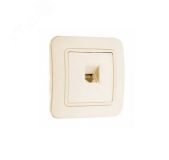 Lillium Розетка TF евро бежевая 70214 Makel