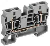 Клемма пружинная КПИ 2в-10 70А серый YZN11-010-K03 IEK
