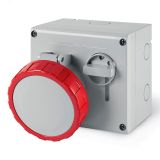 Розетка наружной установки IP67 32А 3P+E+N 400В с механической блокировкой и верхним расположением разъема DIS5053287 DKC