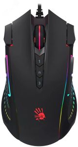 Мышь проводная Bloody J90s, оптическая, USB, 8000dpi, 12 кнопок, черный 1379881 A4Tech