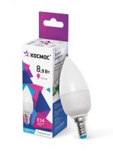 Лампа светодиодная LED 8.5Вт Свеча 220В Е14 D37х100 6500К холодный 720 лм LkecLED8.5wCNE1465 Космос
