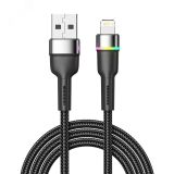 Кабель USB-A - Lightning для Apple, 2,4А, 1м, в черный 18-7059 REXANT