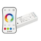 Диммер SMART-SET-PWM-105-52-MULTI-SUF White (12-24V, 5x3A, ПДУ RING 10кн, 2.4G) (IARL, IP20 Пластик, 5 лет) 036188 Arlight