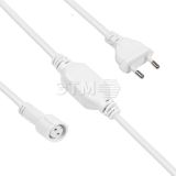 Комплект подключения для уличных гирлянд 230В / 4А, провода белый, IP65 303-500-1 Neon-Night