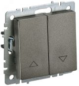 BRITE Выключатель жалюзи 10А ВС10-1-5-БрТБ темная бронза BR-V15-0-10-K45 IEK
