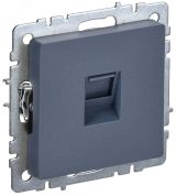 BRITE Розетка компьютерная RJ45 кат.5E РК10-БрМ маренго BR-K10-1-K35 IEK