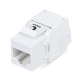 Вставка Keystone Jack RJ-45(8P8C), 180 градусов, категория 6A, без инструмента Toolless, белая 7964c Cabeus