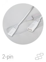 Кабель соединительный для фитолампы FITO-wire v.2 0.5 м коннекторы IEC C7- IEC C8 Б0061567 ЭРА