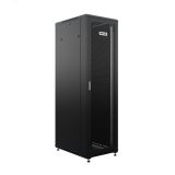 Шкаф напольный универсальный серверный R 47U 800х800мм, 4 профиля 19, двери перфорированная и сплошная металл, боковые стенки съемные, регулируемые опоры, разобранный, черный RAL 9005 УТ000100443 NTSS