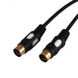 Шнур DIN 5 Pin - DIN 5 Pin, длина 1,5 метра (GOLD), 17-2522 REXANT