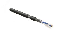 Кабель RS-SF-2x2x22/7-PVC-BK (500 м) интерфейса RS-485 2х2х22 AWG 444098 Hyperline