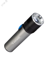 Фонарь ручной аккумуляторный 3Вт LED/линза/зум/Li-ion18650 1200mAh/анодир алюминий/USB-шнур, КОСМОС KOS111Lit Космос