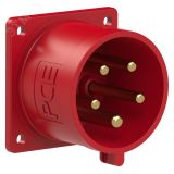 Вилка встраиваемая 32А/400V/3P+N+E/IP44 00-00002286 PCE