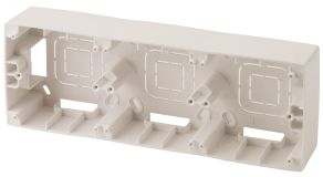 Коробка накладного монтажа 3 поста, Эра12, слоновая кость (5/50/400) 12-6103-02 Б0043181 ЭРА