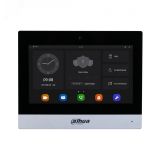 Видеодомофон IP сенсорный 7' цветной экран с разрешением 1024х600 серебристый DHI-VTH8A21KMS-CW Dahua