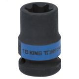 Головка торцевая ударная TORX Е-стандарт 1/2', E18, L = 38 мм 457518M King Tony