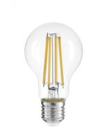 Лампа сетодиодная декоративная LED 8w E27 3000K груша прозрачная филамент 230/50 Jazzway 5021693 JazzWay