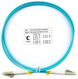 Шнур оптический duplex 1м LC-LC 50/125 мм OM3 LSZH 7336c Cabeus