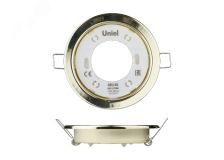 Светильник ультркий встраиваемый В составе набора из 10шт GX53/H2 GOLD 10 PROM Корпус золото Картон UL-00005053 Uniel