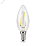 Лампа светодиодная филаментная LED 11 Вт 830 лм 4100К AC185-265В E14 свеча нейтральный Black Filament 103801211 GAUSS