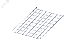 Лоток проволочный прямой  диаметр проволоки 4 мм  ПП4.500.35.3000.8.5 Н6104501345 СОЭМИ
