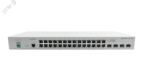 Коммутатор управляемый L2 24 порта 10/100/1000 Мб/с, 4хSFP, SFP+, 18-72В DС 1000701015 ELTEX