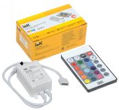 Контроллер с ПДУ ИК RGB 3 канала 12В 2А 72Вт IEK LSC1-RGB-072-IR-20-12-W IEK