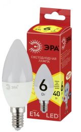 Лампа светодиодная RED LINE LED B35-6W-827-E14 R Е14 / E14 6 Вт свеча теплый белый свет Б0052383 ЭРА