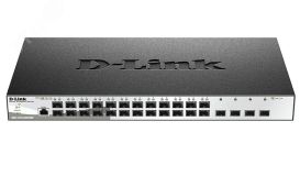Коммутатор управляемый L2 24 порта 100/1000 Мб/с, 4хSFP+ 118386 D-Link