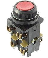 Кнопка КЕ-012/3   красный, 2з+2р, цилиндр, IP40,  660В, выключатель кнопочный (ЭТ) ET509492 Электротехник