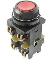 Кнопка КЕ-012 У3 исп.1, красный, 4з, цилиндр,     IP40, 10А, 660В, выключатель кнопочный  (ЭТ) ET502432 Электротехник