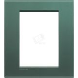 LivingLight Рамка прямоугольная 3+3 модуля Зеленый шелк LNA4826PK BTicino