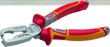 Клещи для разделки кабеля MultiCutter диэлектрические1000В VDE 180 мм, покр.Crom,рукоятки SoftGripp3K 1451-49-VDE-180 NWS
