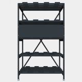 Стеллаж 5 полочный 4 ряда 896х769х1495 R5N4R897614AT Systeme Electric