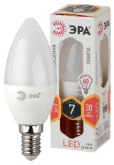 Лампа светодиодная LED B35-7W-827-E14 (диод, свеча, 7Вт, тепл, E14) Б0020538 ЭРА