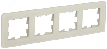 BRITE Рамка 4 поста РУ-4-2-Бр стекло песчаный RE IEK BR-M42-G-41-K98 IEK