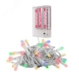 Гирлянда светодиодная нить DC-G01-80M, 80 мульт. LED, 7.8 м., 8 реж., 3xAA 5047754 JazzWay